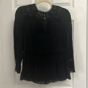 Anthropologie black blouse 00